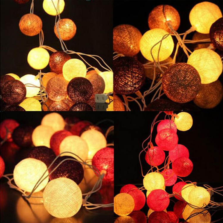 led cotton balls led string lights details